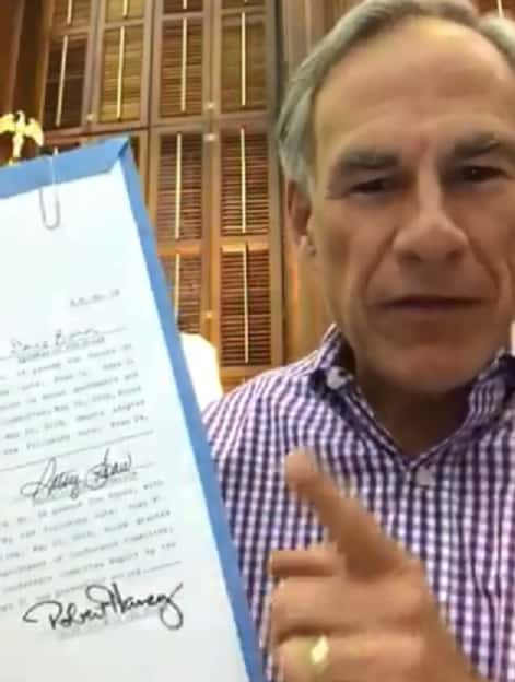 Governor Greg Abbott signs campus free speech into law