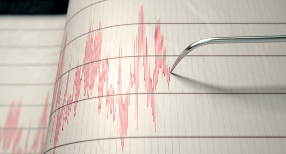 seismograph measuring an earthquake