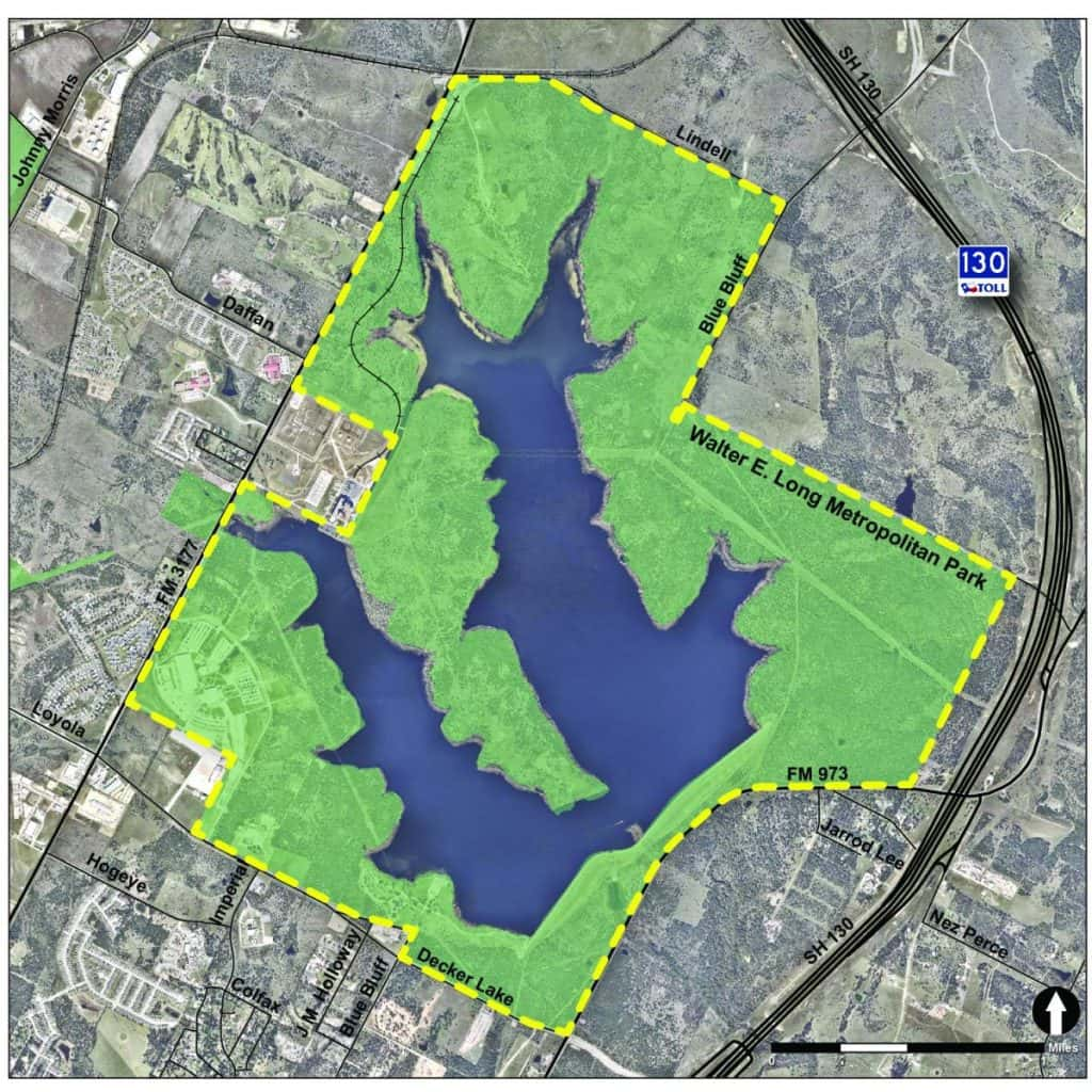 Walter E. Long Park Map