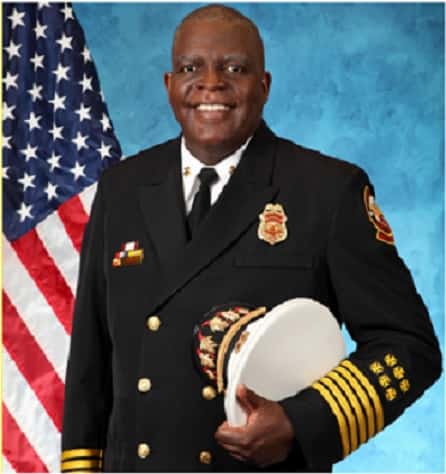 Austin's New Fire Chief, Joel Backer was officially sworn into office this morning