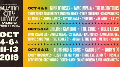ACL Line up for 2019