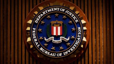 A crest of the Federal Bureau of Investi: Getty Images