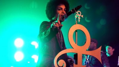 Prince Performs With Liv Warfield and NPG Horns People: Prince:Getty Images