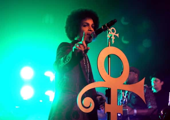 Prince Performs With Liv Warfield and NPG Horns People: Prince:Getty Images