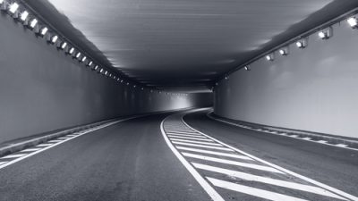 Underground Tunnel with car lanes