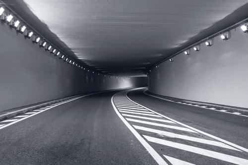 Underground Tunnel with car lanes