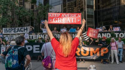 Impeachment rally protest