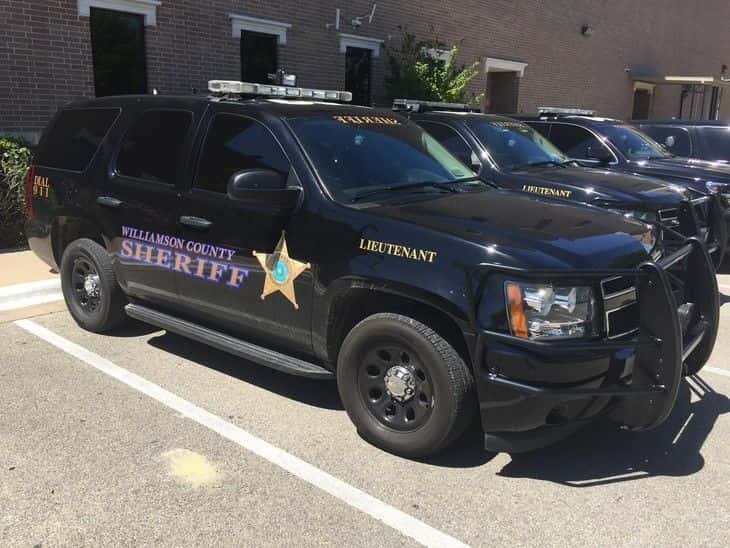 williamson county sheriff's vehicle