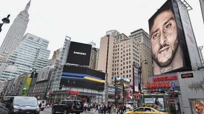 US-AMFOOT-NFL-MARKETING-NIKE-KAEPERNICK-POLITICS: Getty Images