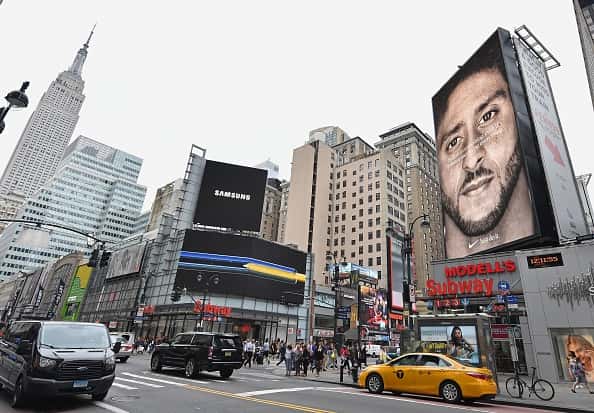 US-AMFOOT-NFL-MARKETING-NIKE-KAEPERNICK-POLITICS: Getty Images