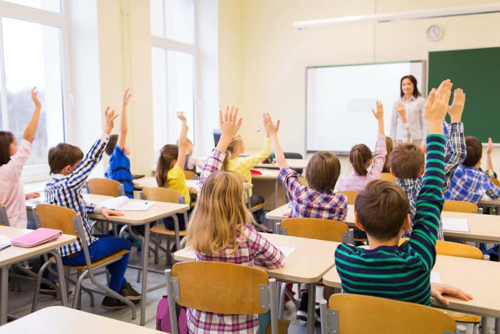 students in a classroom