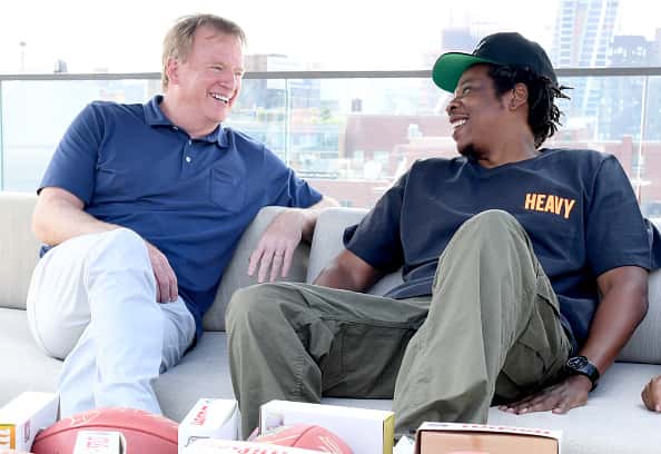 People: Jay Z, Roger Goodell, Shawn Carter:Getty Images