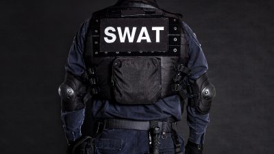 Officer in SWAT vest