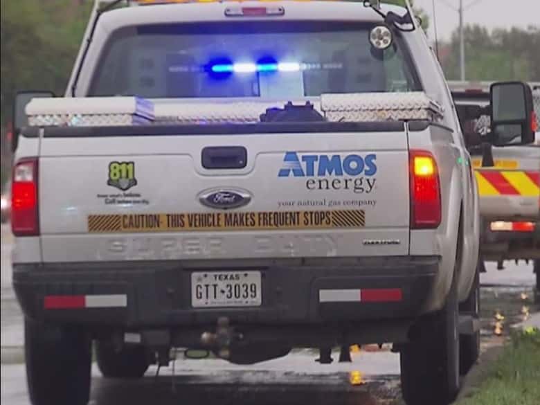 Atmos Energy truck in the field