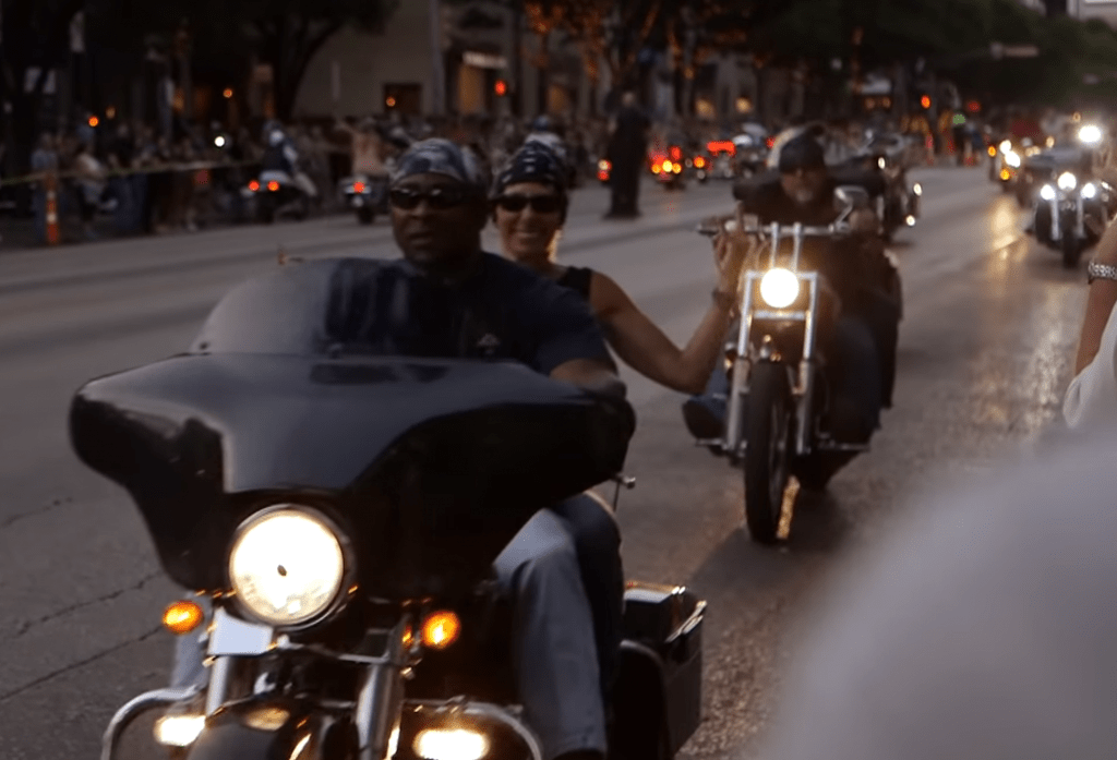 Bikers ride through Austin for the ROT Rally