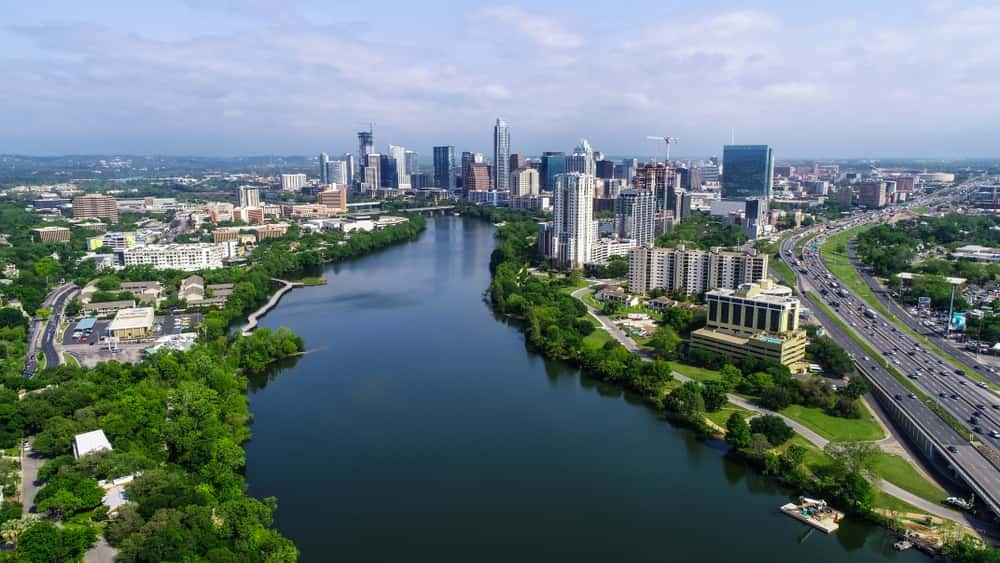 Downtown Austin Skyline and Lady Bird Lake