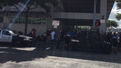 APD with homeless at ARCH shelter