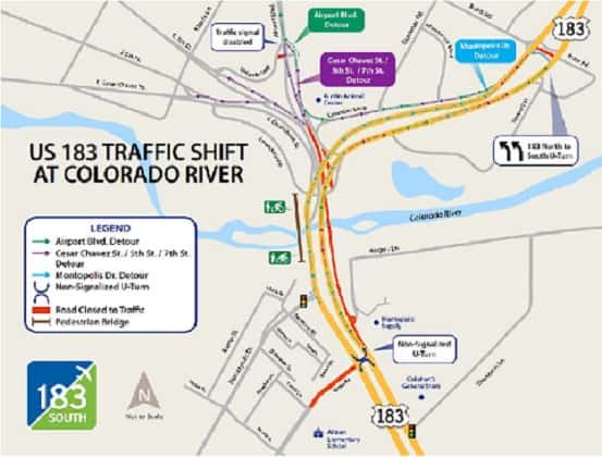 Major traffic shift is happening this weekend on the 183 South project