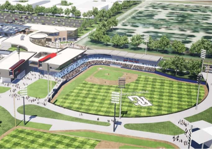 Rendering of one of Hutto's planned baseball fields