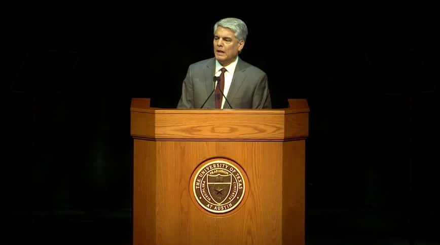 UT President Gregory Fenves delivers the 2019 State of the University address