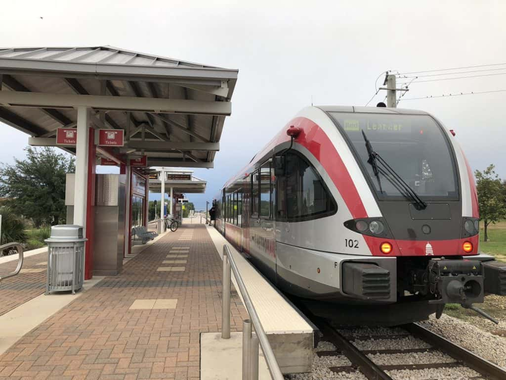 Capital Metro rail station in Leander