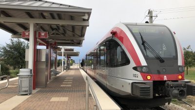 Capital Metro rail station in Leander