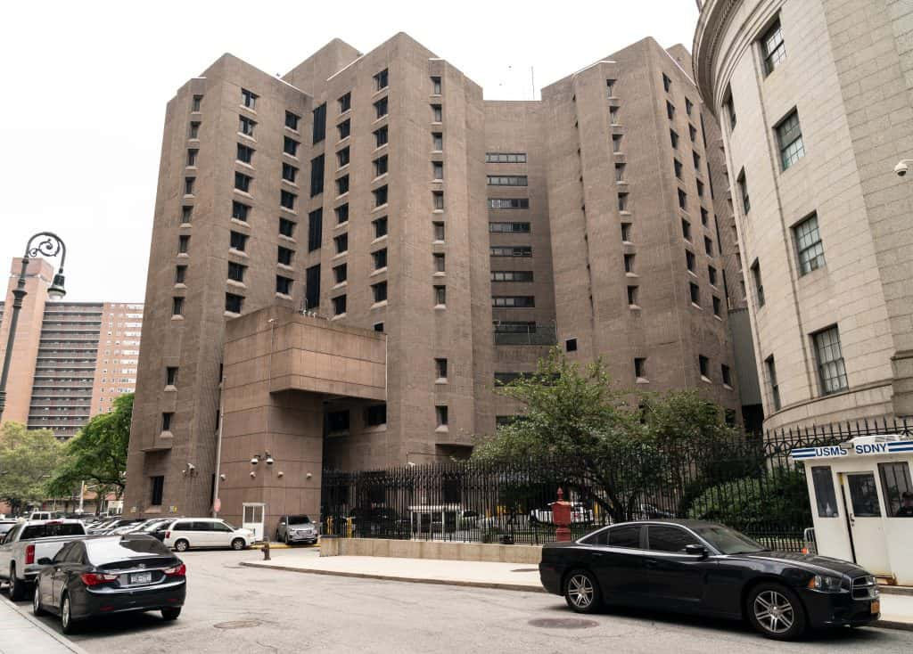 View of Metropolitan Correctional Center where accused sex trafficker Jeffrey Epstein committed suicide on August 10, 2019 - Ima