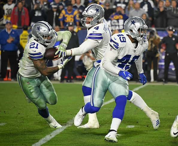 People: Jamize Olawale, Ezekiel Elliott, Dak Prescott:Getty Images