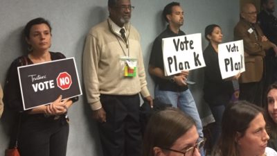 AISD closure protesters