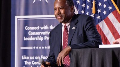 Dr. Ben Carson was in S. Austin today for groundbreaking of a public housing project