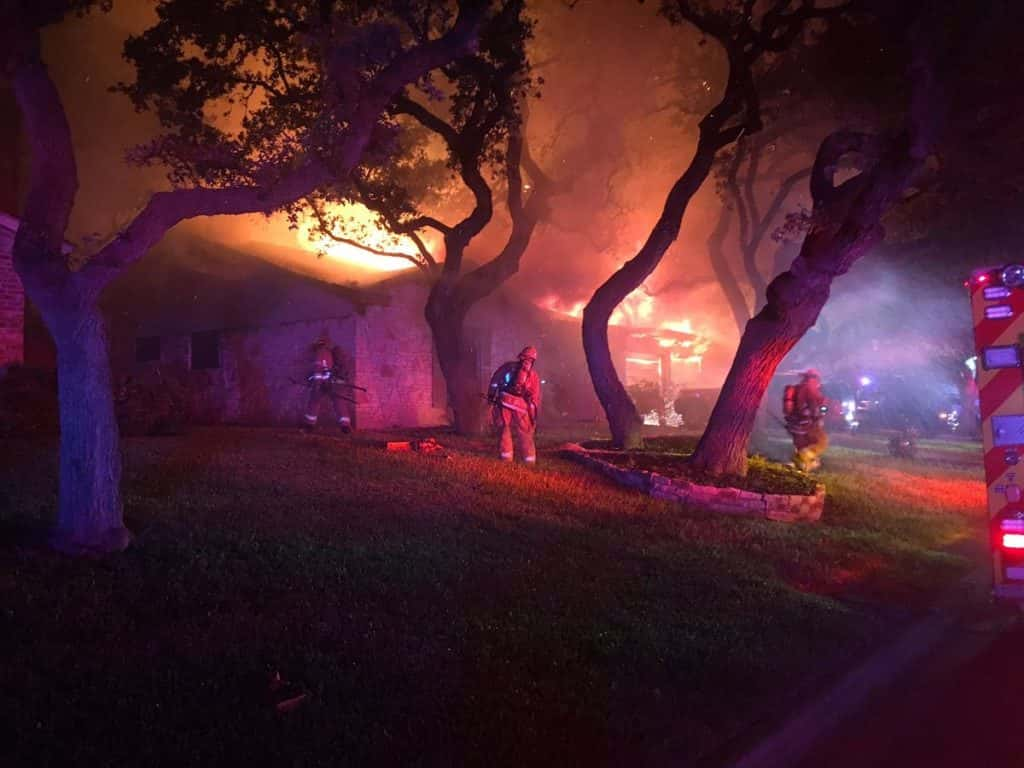 Firefighters at fatal house fire