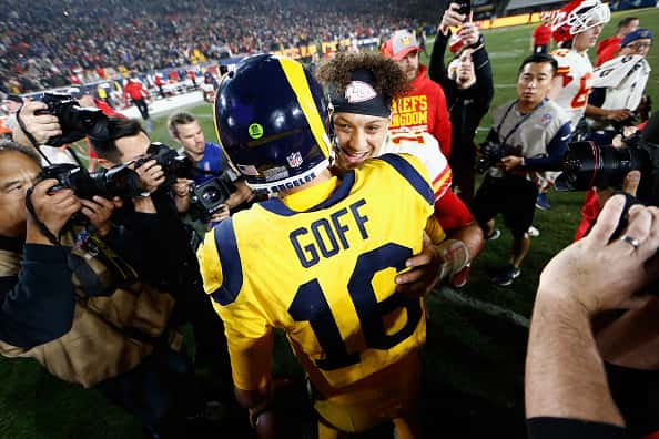 Kansas City Chiefs v Los Angeles Rams People: Jared Goff, Patrick Mahomes:Getty Images