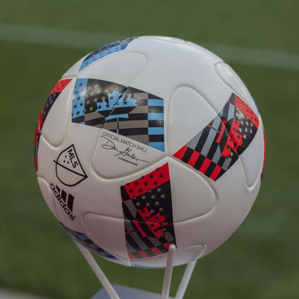 An MLS soccer ball