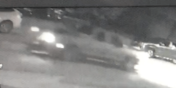 still shot of suspect vehicle in Manor drive-by shooting