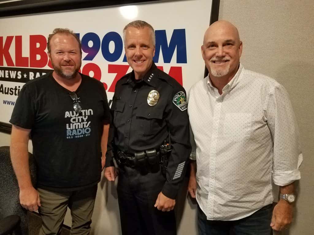 Todd, Don and APD Chief Brian Manley