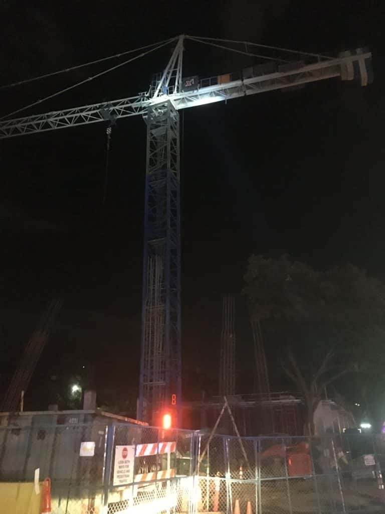 AFD photo of man in tower crane