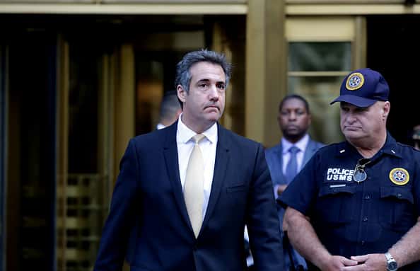 Former Trump Attorney Michael Cohen outside of Federal court