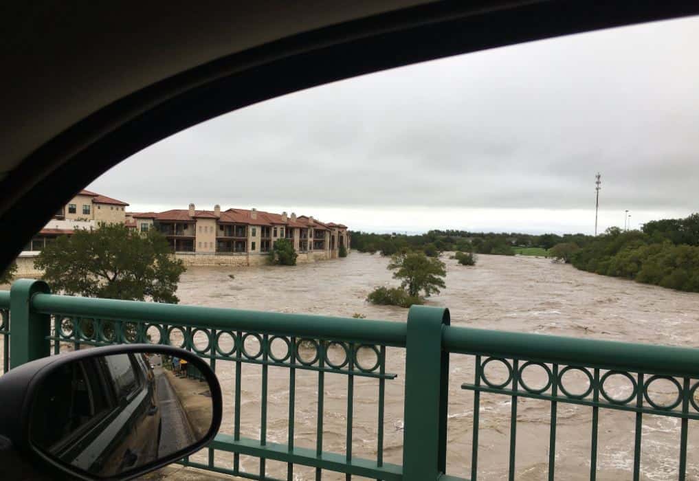 San Gabriel River flood in Georgetown