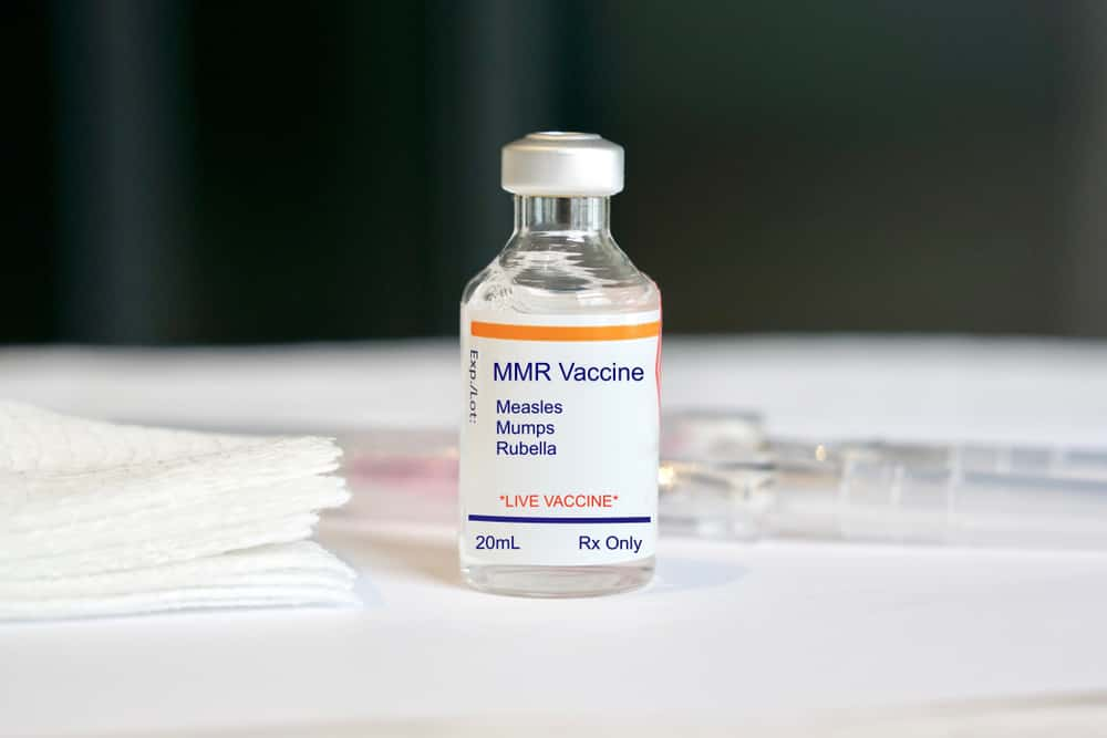 Bottle of MMR Vaccine