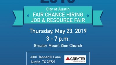 2019 Fair Chance Job Fair in Austin
