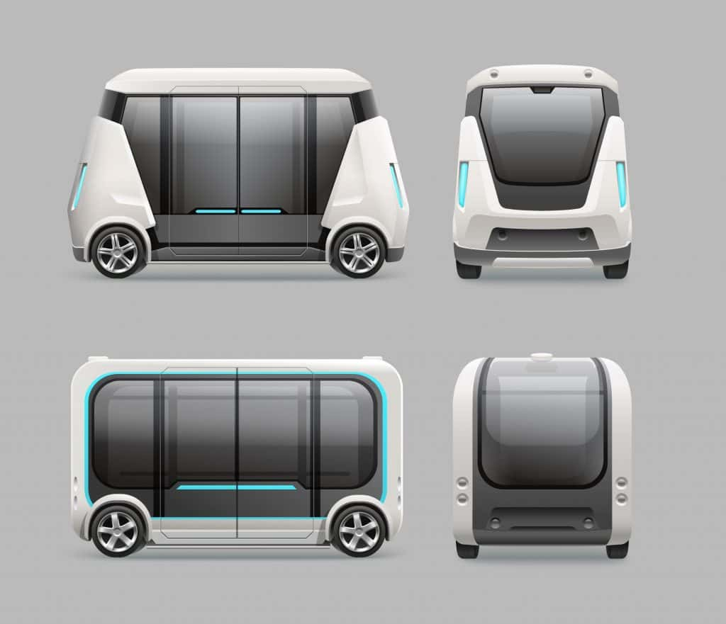 Images of Autonomous Buses