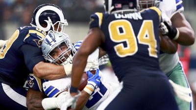 Los Angeles Rams v Dallas Cowboys People: Ezekiel Elliott, Lamarcus Joyner, Aaron Donald, Robert Quinn:Getty Images