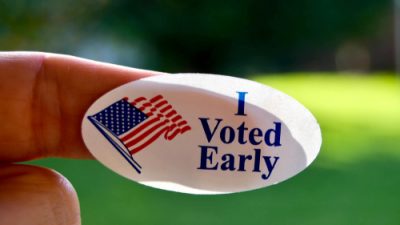 Early voting sticker