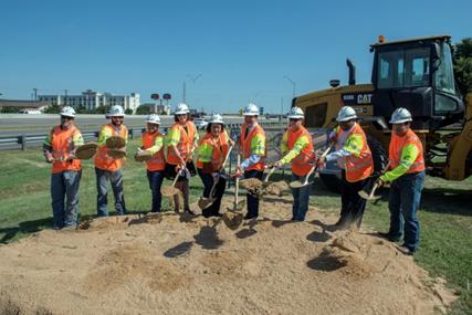 TxDOT breaks ground on DDI at Parmer and I-35