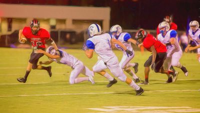 High school football game