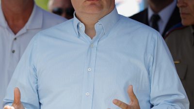 Senator Ted Cruz speaking during a press conference