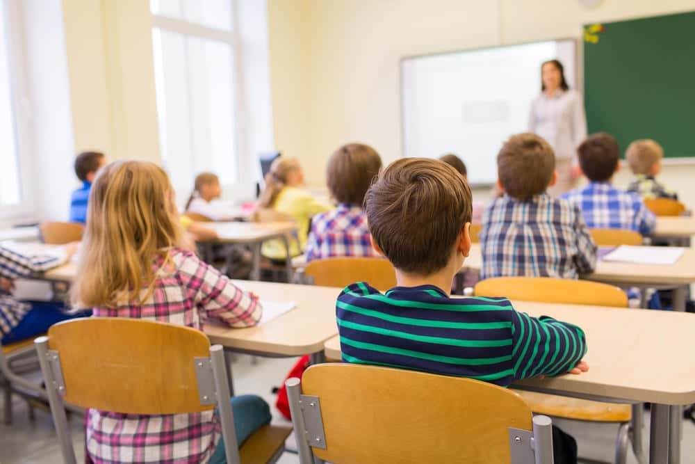 Students in a classroom