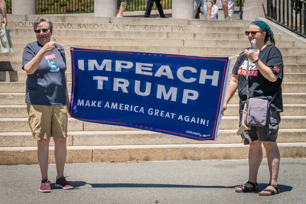 Anti-Trump protestors