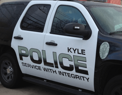 Kyle police department cruiser