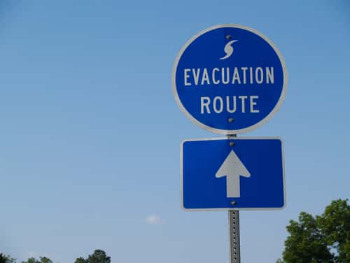 Evacuation route